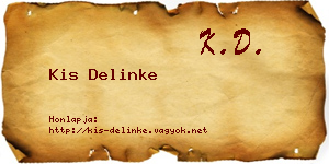 Kis Delinke névjegykártya
